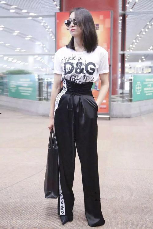 女明星阔腿裤,女明星演绎阔腿裤的优雅魅力